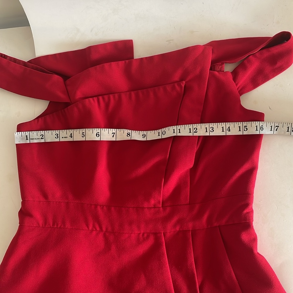 Black Halo Red Midi Dress - Picture 8 of 11